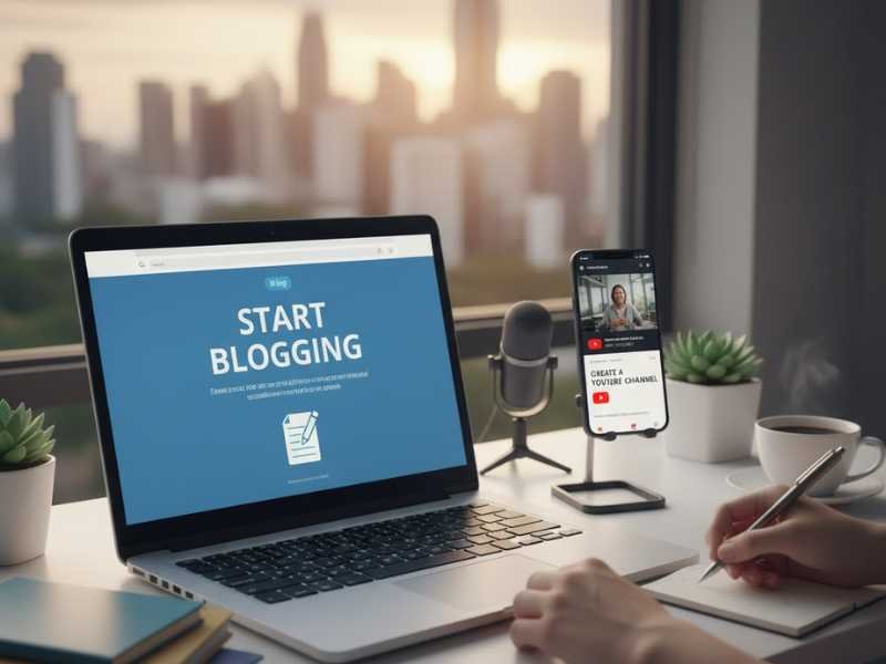 Start Blogging or a YouTube Channel